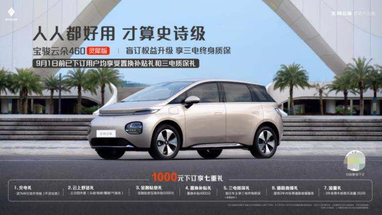 云朵用户权益升级享三电终身质保，新增置换补贴高达4千元