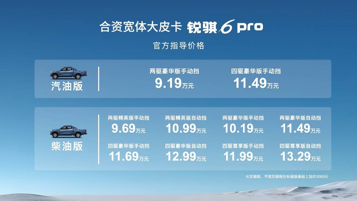 实力满载 动力澎湃 郑州日产锐骐6 pro硬控来袭 9.19万起售